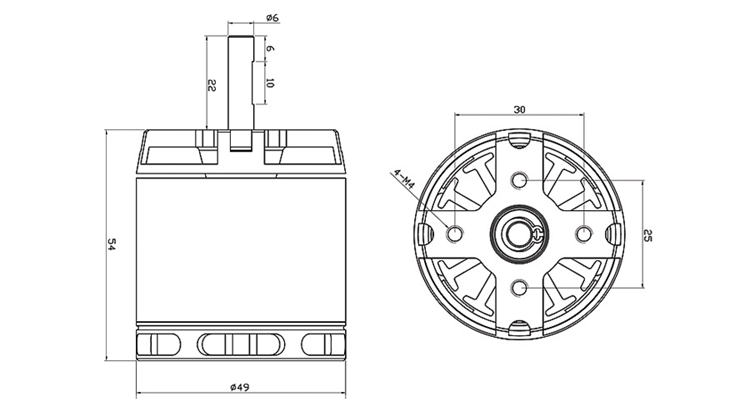 X-TEAM F600級(jí)電動(dòng)直升機(jī)無刷電機(jī)
