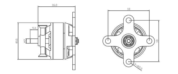 X-TEAM 1105外轉(zhuǎn)子固定翼航模無(wú)刷電機(jī)
